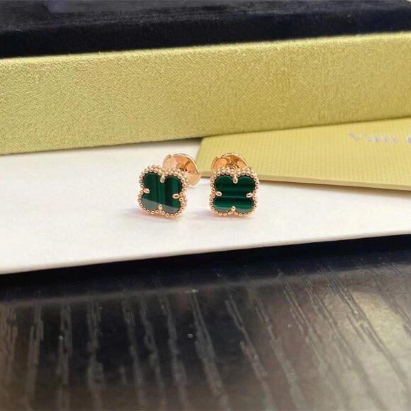 Van Cleef & Arpels classic green earrings - Picture 6 of 8